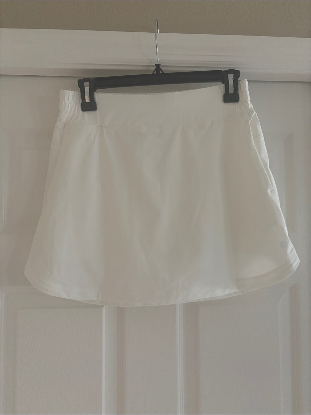 Women's White G4free Skort with Elastic Waistband